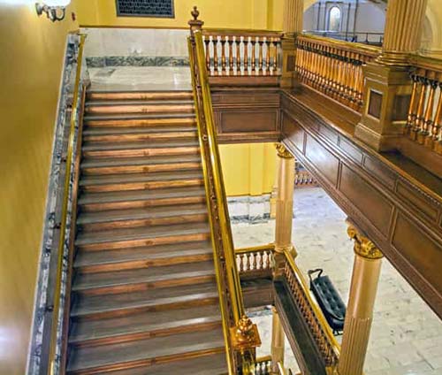 Kansas Statehouse Restoration Stairs 