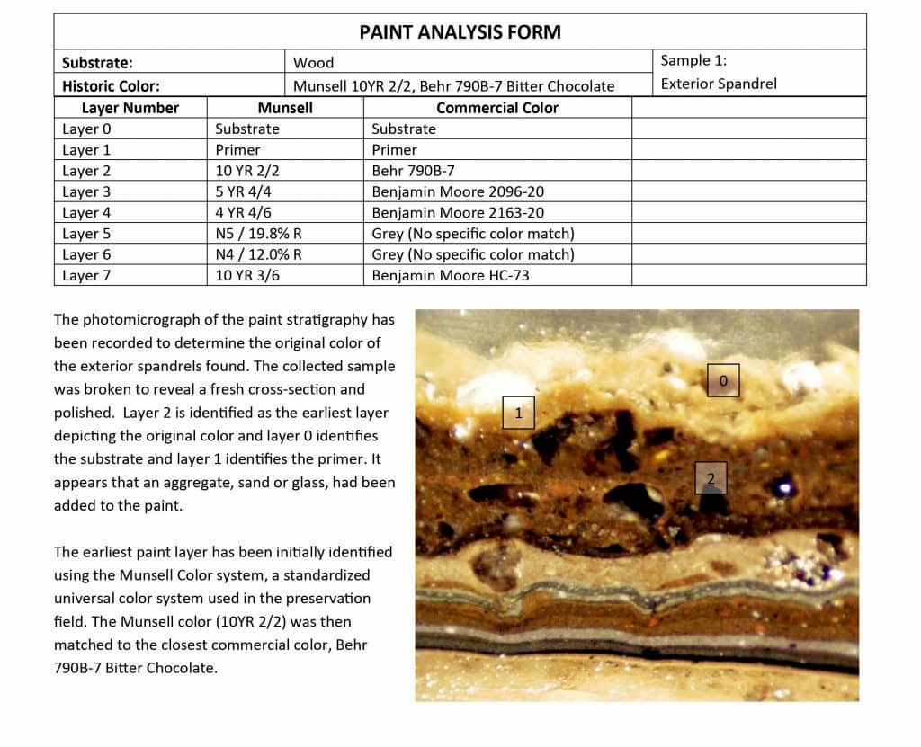 Paint Analysis Form