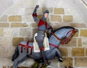statue of st. george after restoration full