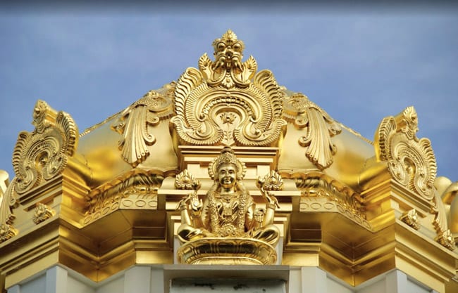 Sri Ranganatha Hindu Dome Gilding