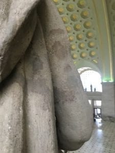 Legionnaire Statues of Union Station Pre Restoration (Side)