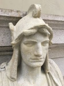 Restoring the Legionnaire Statues of Union Station (After Plaster Repair head)