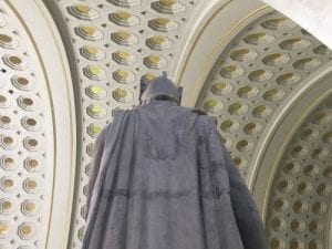 Restoring the Legionnaire Statues of Union Station (Statue Back Before Cleaning)