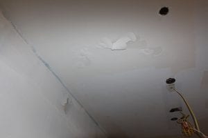 paint failure on ceiling