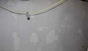 paint failure on walls