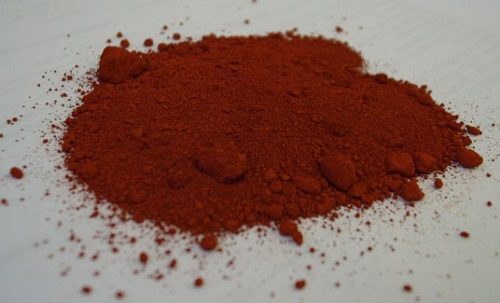 Ground Red Iron Oxide Pigment