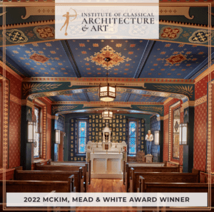 2022 McKim, Mead, & White Award for Craftsmanship, ICAA For the San Joselito's Chapel