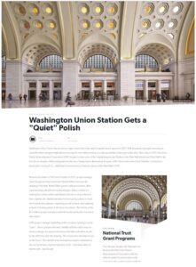 Washington Union Station Gets a "Quiet" Polish