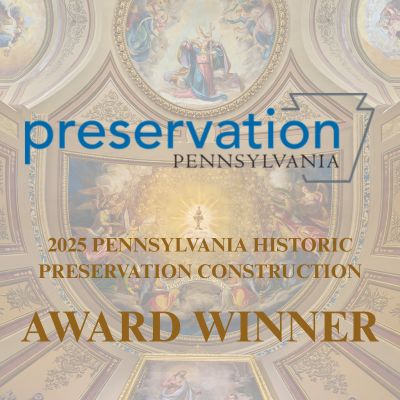 John Canning & Co. Receives the Honorable 2025 Pennsylvania Historic Preservation Construction Award for the Restoration of the Basilica of the Sacred Heart of Jesus in Hanover, PA